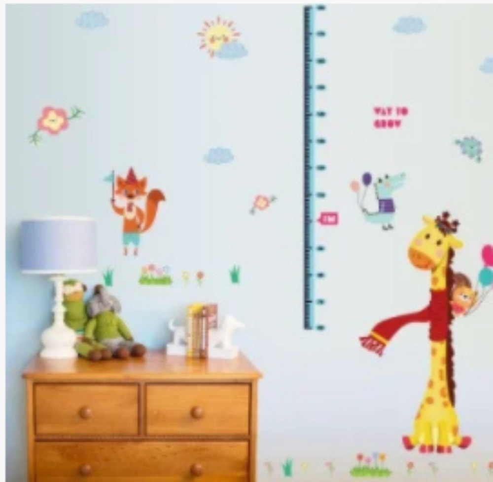 Наклейка интерьерная Ростомер с жирафом Киев - изображение 1