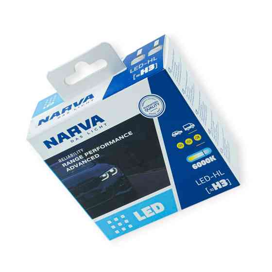 Автолампа H3 12V-24V RPA 6500K 19W NARVA LED Мукачево