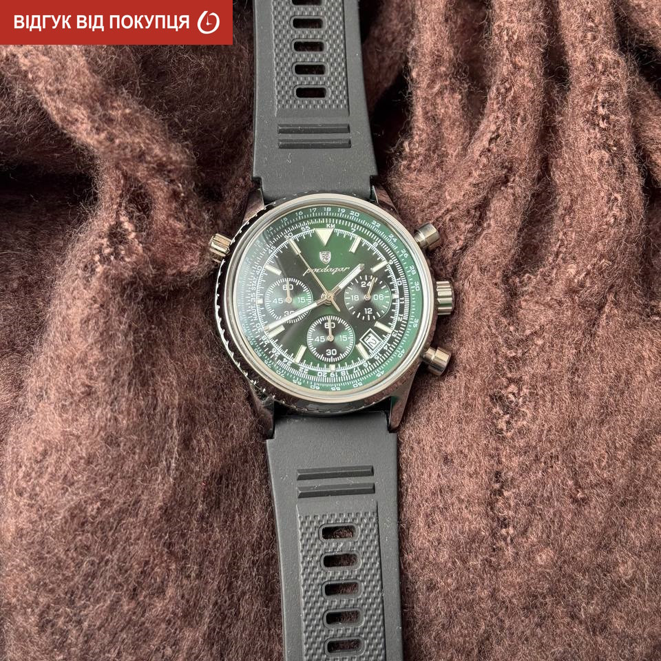 Часы мужские наручные Poedagar Avalon Rubber Black (2 ремешка) Винница - изображение 18