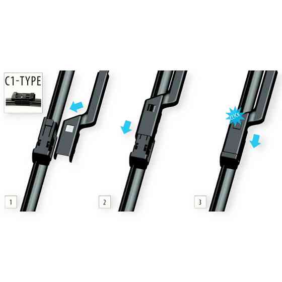 Щетки oximo модельные безкаркасные (к-т 2шт) c1-type 750 + мм дворника Мукачево