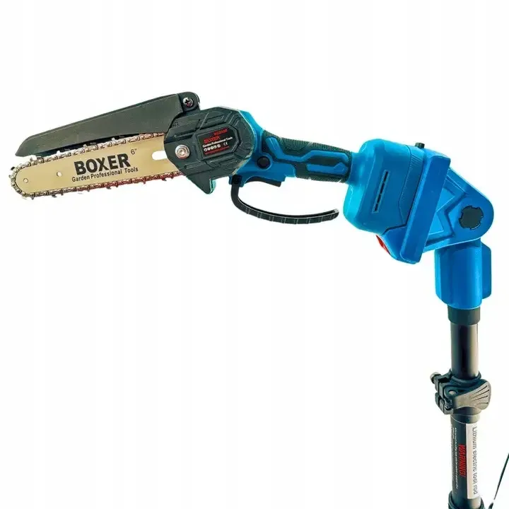 Міні‑ланцюгова пила Boxer 48V з двома акумуляторами стріла 2м ланцюгова пила бездротова для заготівлі дров та обрізки дерев Львів - фото 3