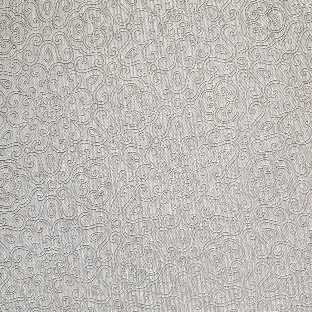 Шпалери метрові вінілові на флізелін Villa Marburg Lombardi вензелі завитки східний малюнок сірий з сріблом Київ - фото 4