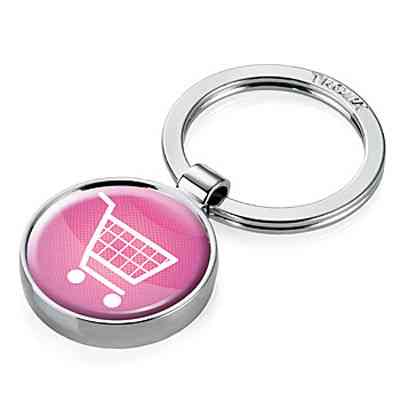 Брелок Troika Shopping, розовый Ровно