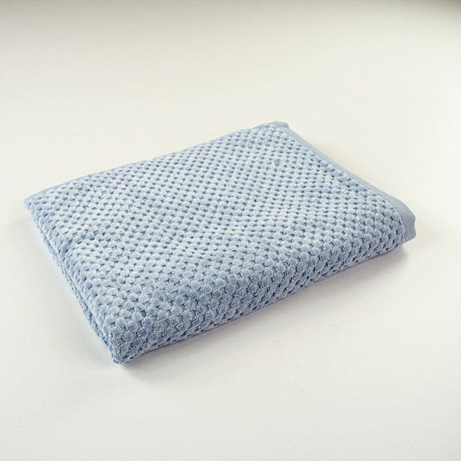 Набор махровых полотенец однотонных 2шт 50x90см, 70x140см Damask Премиум качества Жаккардовое с велю Сумы - изображение 5