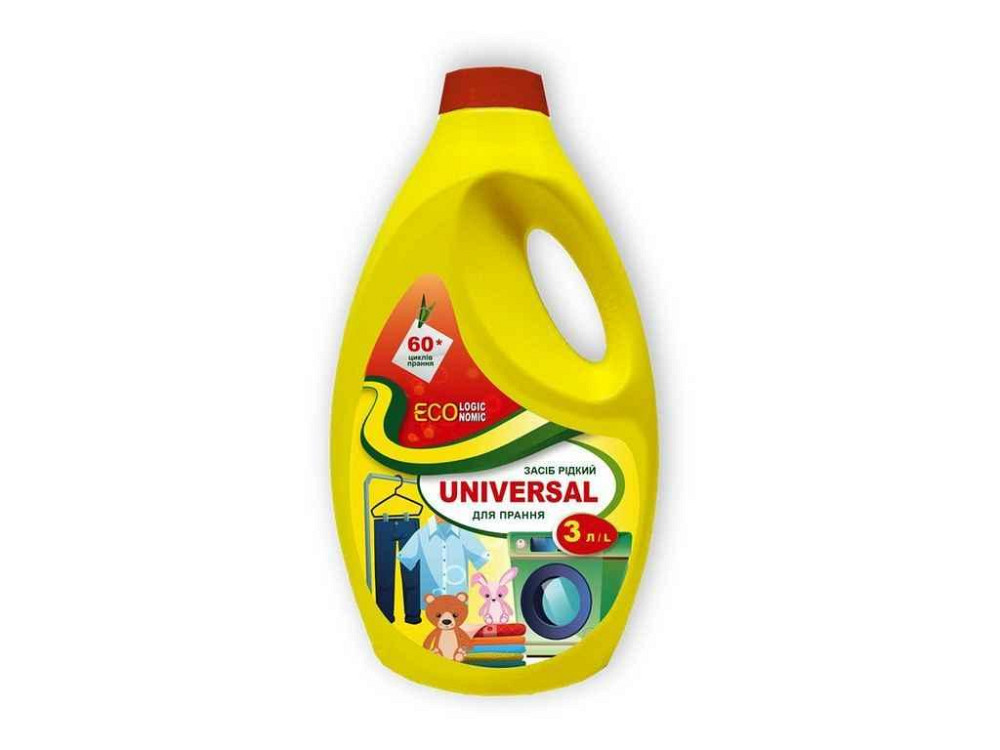 Засіб для прання 3л рідкий Universal ТМ ЕКОлогічнеЕКОномне Київ - фото 1