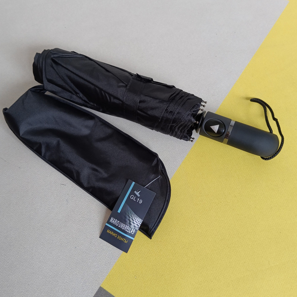 Парасолька чоловіча автомат чорна Київ - фото 2