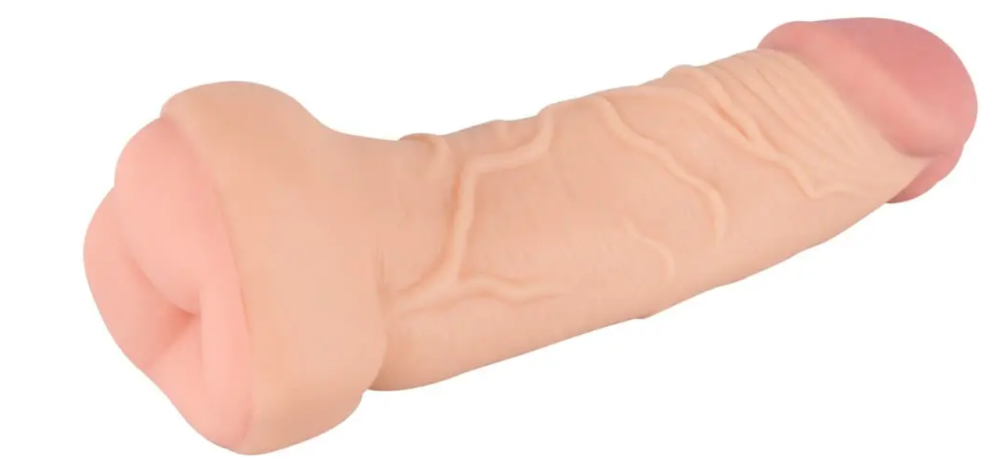 Мастурбатор-насадка 2 IN 1 Nature Skin Extension + Masturbator (Анал) Sex Aura Київ - фото 10
