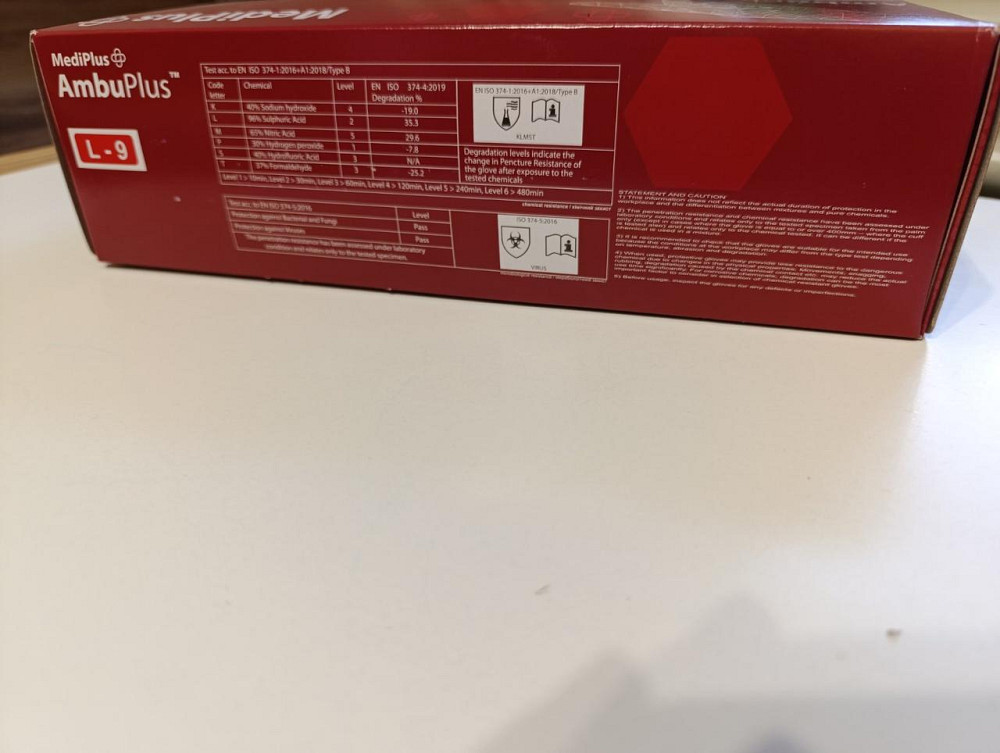 Рукавички латексні сині MediPlus Амбулаторія М міцні медичні  25 пар Харків - фото 3