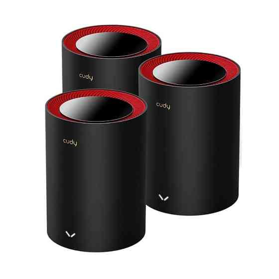 Маршрутизатор Wi-Fi Mesh-система WiFi 6 2.5G Cudy M3000 дводіапазонний AX3000 (3-Pack) Чорний Київ