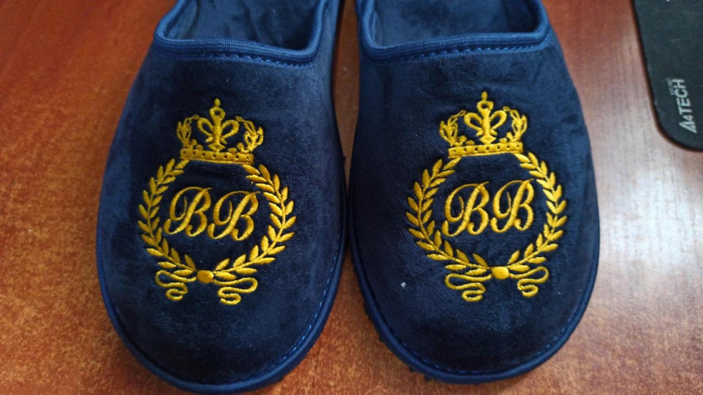 Тапочки с вышивкой женские мужские тапки на заказ от производителя Одесса - изображение 2