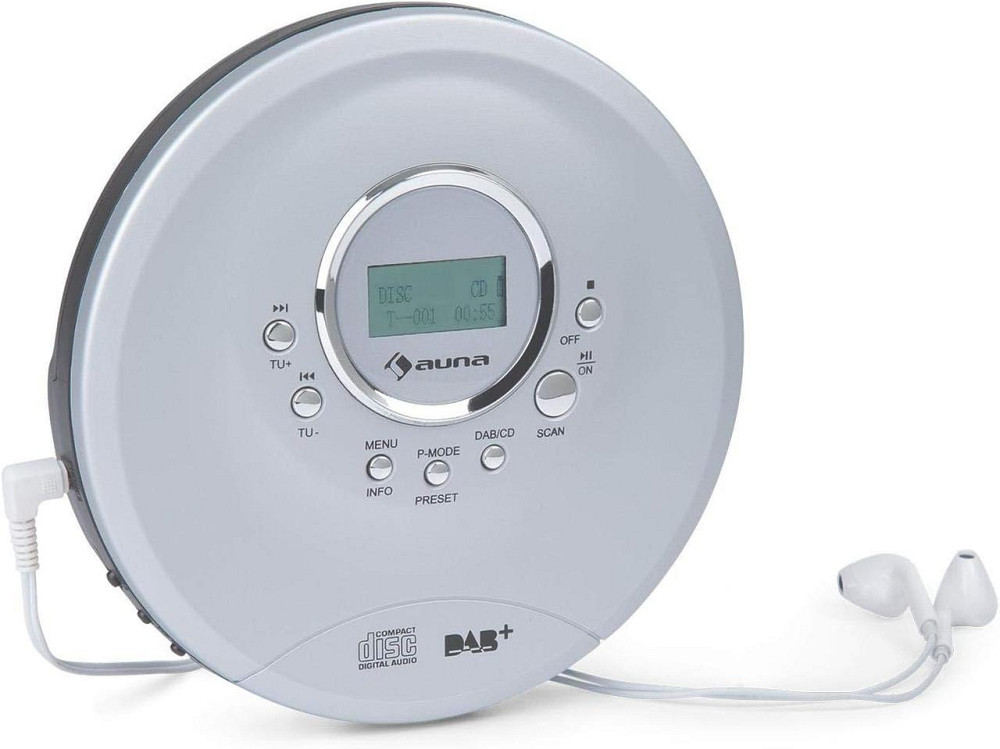 Портативний CD-програвач Auna CDC-200 DAB+ Discman DAB+/FM MP3-CD РК-дисплей Німеччина Дніпро - фото 2
