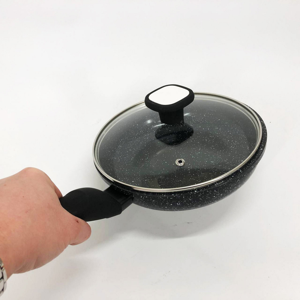 Сковорода зручна для приготування UNIQUE, Сковорода з легкого алюмінію Зручна у використанні NO-75 Львів - фото 9