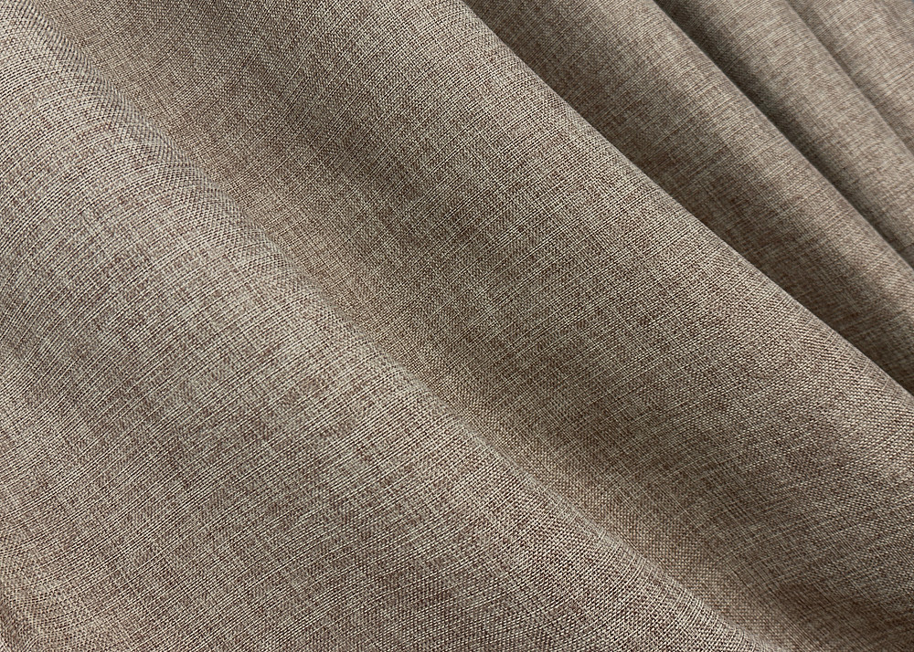 Комплект штор VR-Textil Лен Мешковина 200х270 2шт и Тюль 600х270 113ш-115т Светло-кофейный с белым 71-053/7 Киев - изображение 5