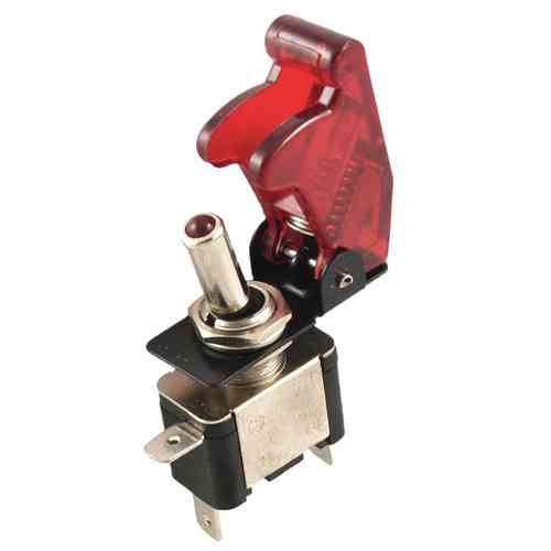 Перемикач, тумблер, вимикач живлення 12В 20А LED, червоний Вінниця
