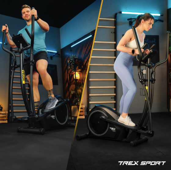 Орбітрек магнітний для домашніх тренувань із регулюванням навантаження та комп'ютером Velox Київ