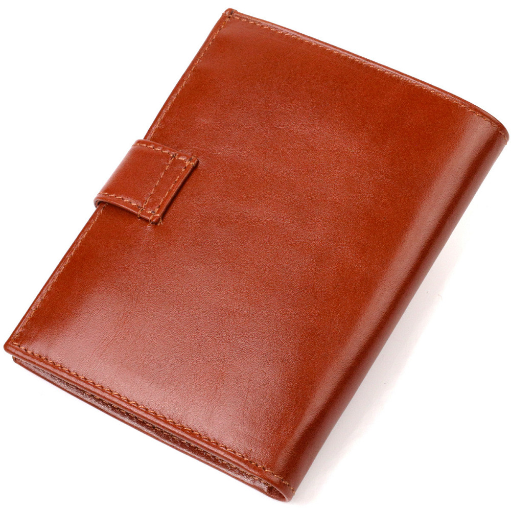 Привлекательный вертикальный мужской бумажник среднего размера из натуральной гладкой кожи CANPELLINI 21858 Киев - изображение 2