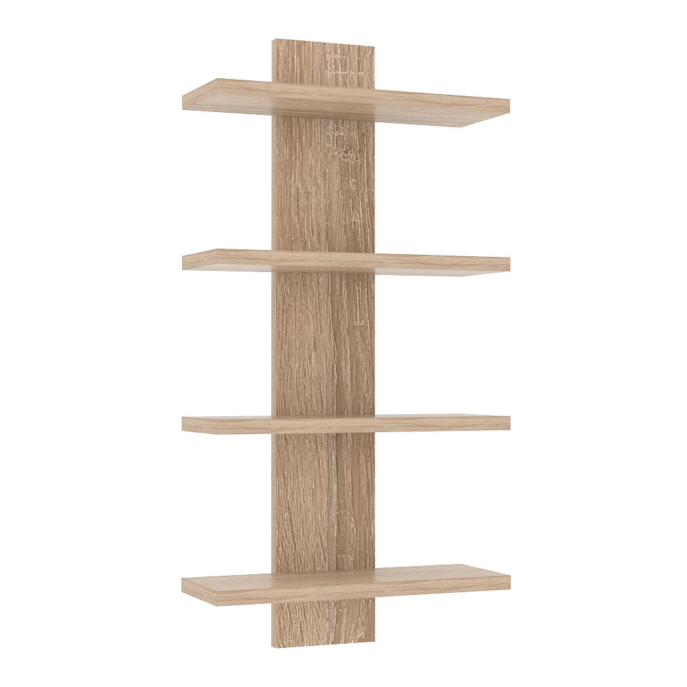 Полиця навісна ПН-5, Дуб Сонома, 350/140/700 Львів - фото 1