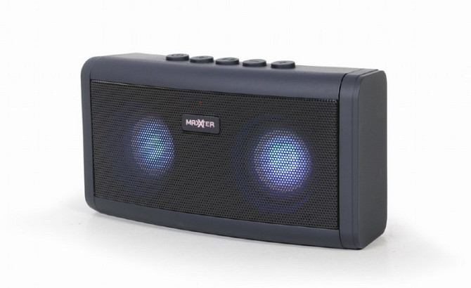 Портативна Bluetooth-колонка Maxxter ACT-SPK-BT-LED2 зі світлодіодним світловим ефектом Дніпро - фото 1