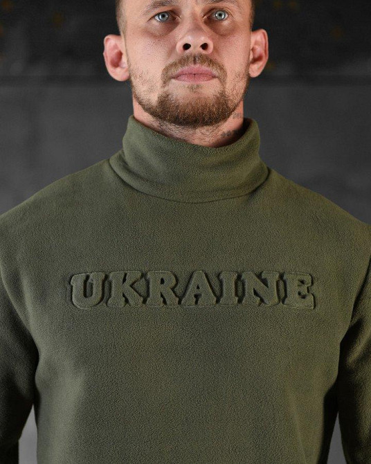 Гольф мужской на флисе под горло Украина  олива Одесса - изображение 11