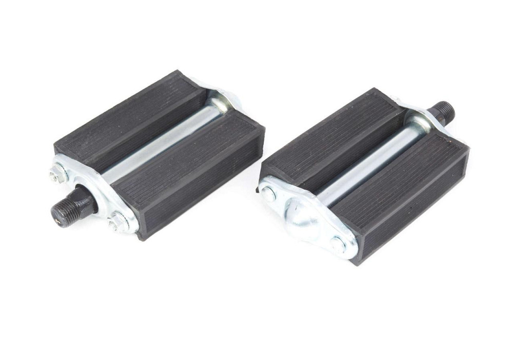 Педали велосипедные   (металл, резиновая основа, хром) Мукачево - изображение 1