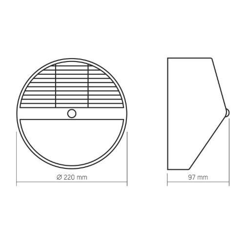 LED Світильник настінний 5000К 500Lm автономний VL-BHSO-002-S Videx Житомир - изображение 2