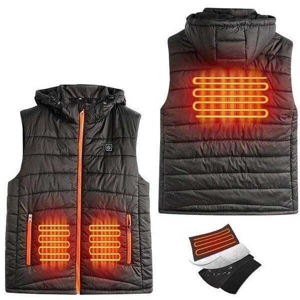 Жилет с подогревом 2E Heat Power Plus Black с капюшоном, ХL Киев - изображение 1