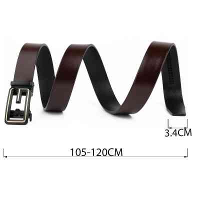 Ремень Vintage Мужской c пряжкой в виде буквы G Коричневый (20288) Винница