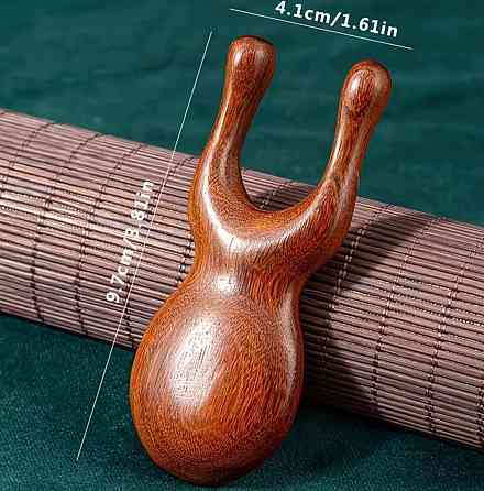 Дерев’яний масажер для обличчя та вух, масажер для носа та точок, ручний масажер з натурального дерева Київ