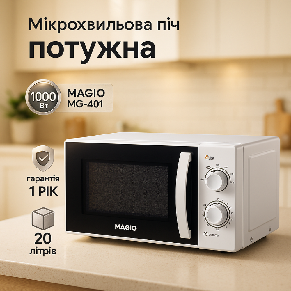 Мікрохвильова піч для приготування їжі страв MAGIO, Мікрохвильова піч настільна для дому HZ-81 Львів - фото 8