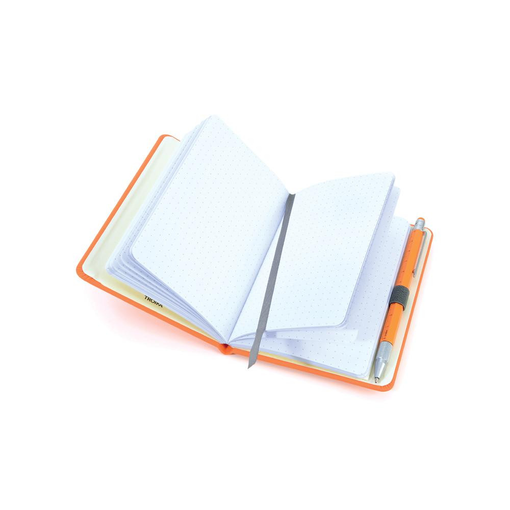 Блокнот із кульковою ручкою Troika Slim, оранжевий Рівне - фото 2