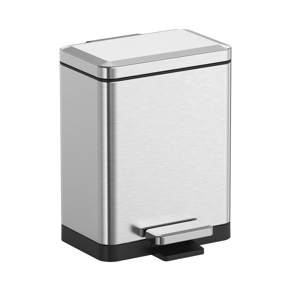 Прямоугольное мусорное ведро 6 л с плавным закрытием Koer TC-010306-02, цвет нержавейка (KR5600) Харьков - изображение 13