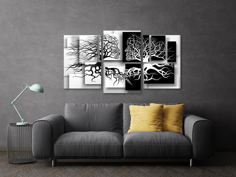 Модульная картина в гостиную / спальню  Дівчина та чоловік Art-595_3 70x130 см Киев - изображение 3