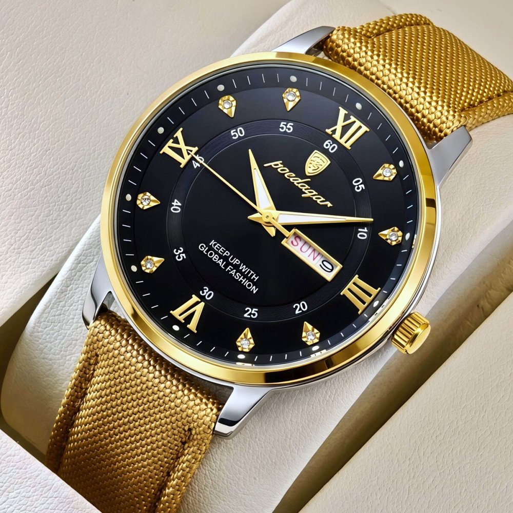 Годинник чоловічий наручний Hemsut Poedagar Sahara Gold (2 ремінці) Київ - фото 2