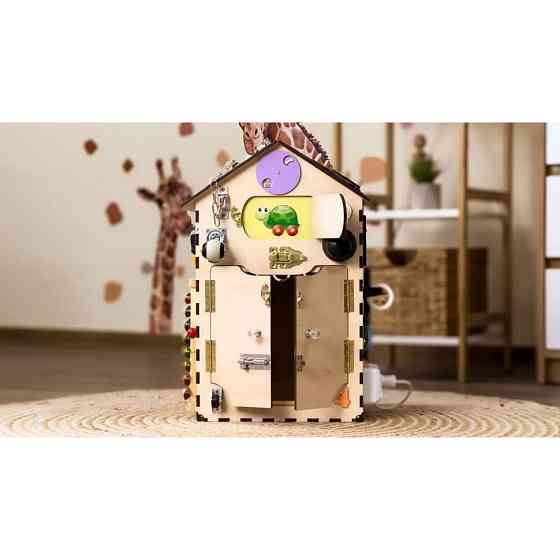 Розвиваюча іграшка Бізікуб "Будинок" TG200333 натуральний, 55х30 см Вінниця