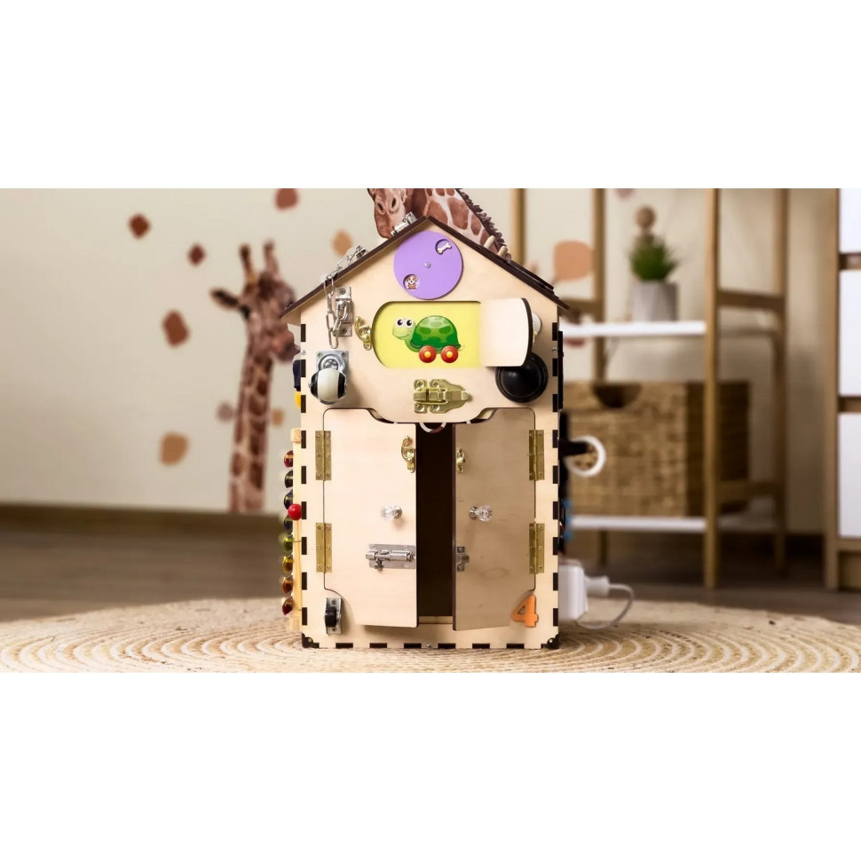 Розвиваюча іграшка Бізікуб "Будинок" TG200333 натуральний, 55х30 см Вінниця - фото 2