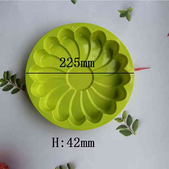 Молд силиконовый для выпечки Ромашка 225 мм салатовый Киев