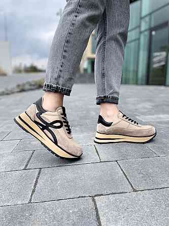 Phany Кросівки жіночі PHANY P0409147 капучіно (весна-осінь, шкіра+замша натуральна) (5003) Коломия