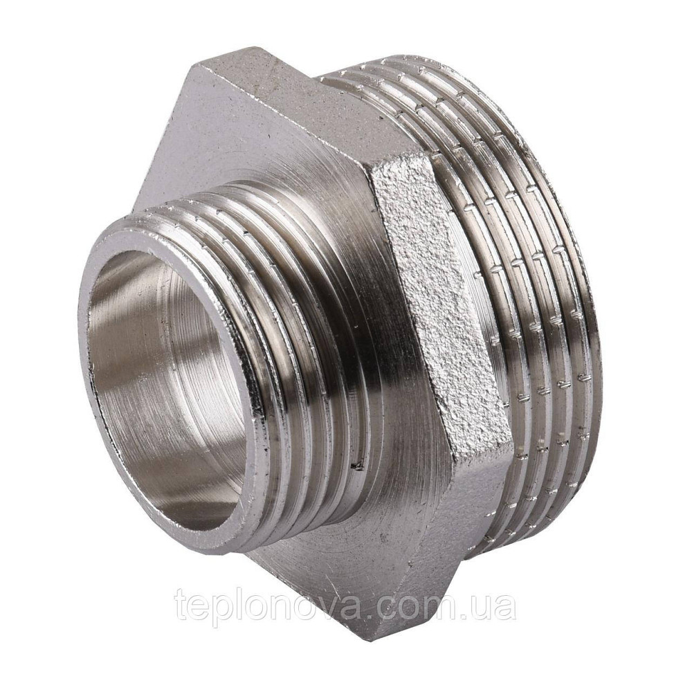 Ниппель редукционный никелированный 2″НР х 1″НР штампованный А0543А(нк) VA Черновцы - изображение 2