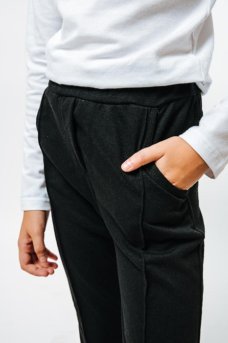 Штани для дівчаток, колір чорний топ Юрма Одяг Київ - фото 4