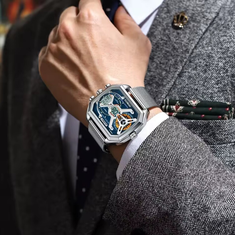 Годинник чоловічий тактичні Poedagar Reactor Сріблястий Київ - фото 18