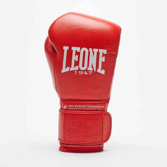 Боксерські рукавиці Leone GN111 THE GREATEST Red 16 унцій (бинти 4 м. в комплекті) Кам'янське