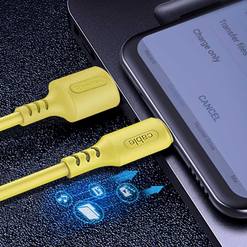 Кабель USB Type-C ColorWay CW-CBUC043-Y 2,4A 1м жовтий Житомир