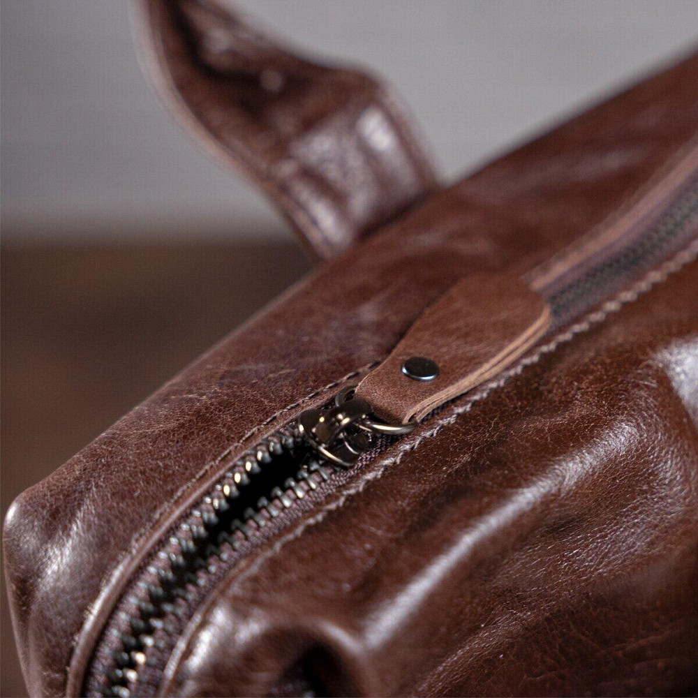 Сумка чоловіча Vintage 14088 Коричнева Київ - фото 5