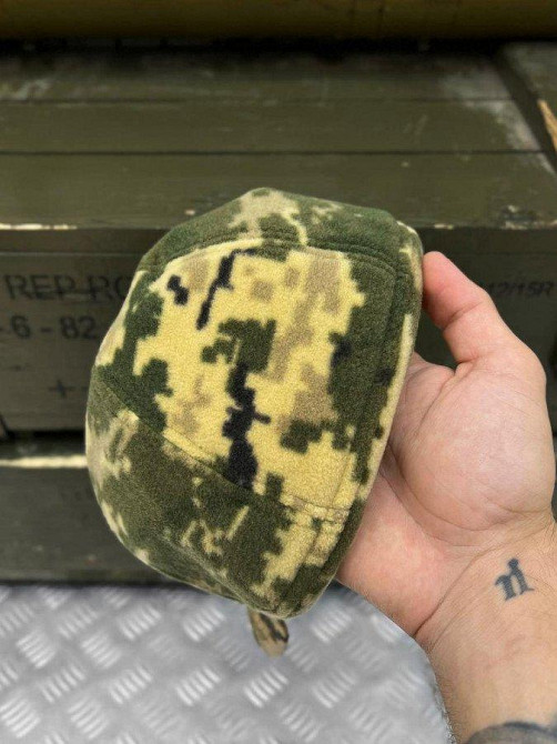 Бейсболка чоловіча тактична на флісі піксель ВТ7508 Одеса - фото 4