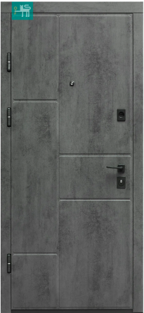 Двері вхідні Міністерство дверей П-3К-573 Квартира Оксид темний / Оксид світлий 860х2050 мм Київ