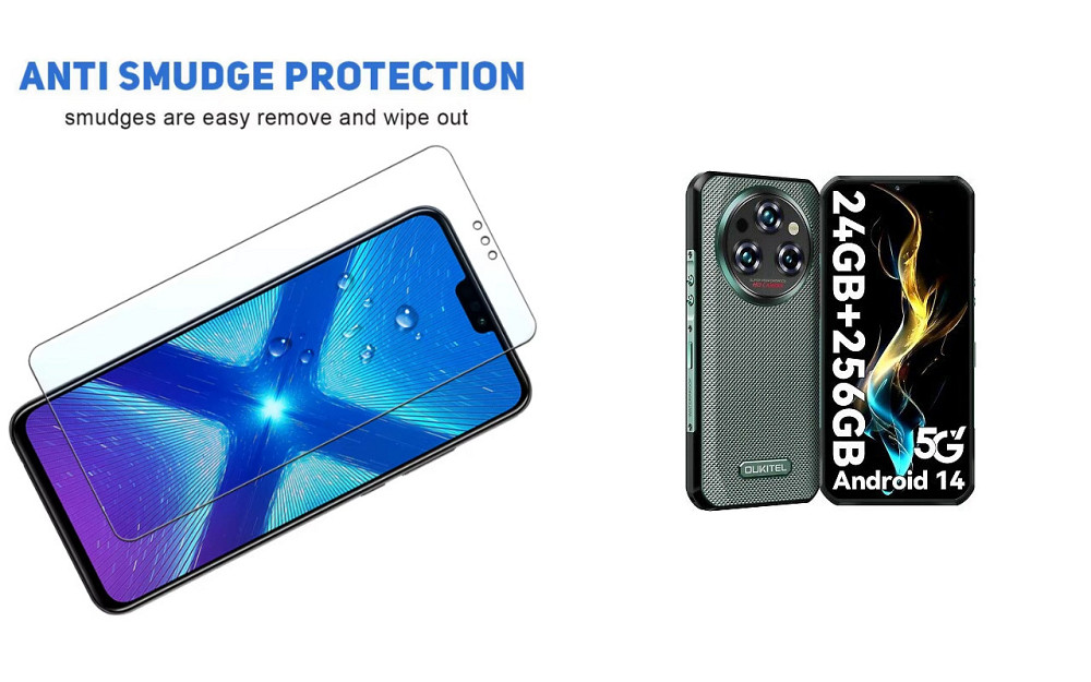 Защитное стекло NeoGlass для Oukitel WP35, Oukitel WP35 S – ультрапрозрачное и устойчивое Киев - изображение 3