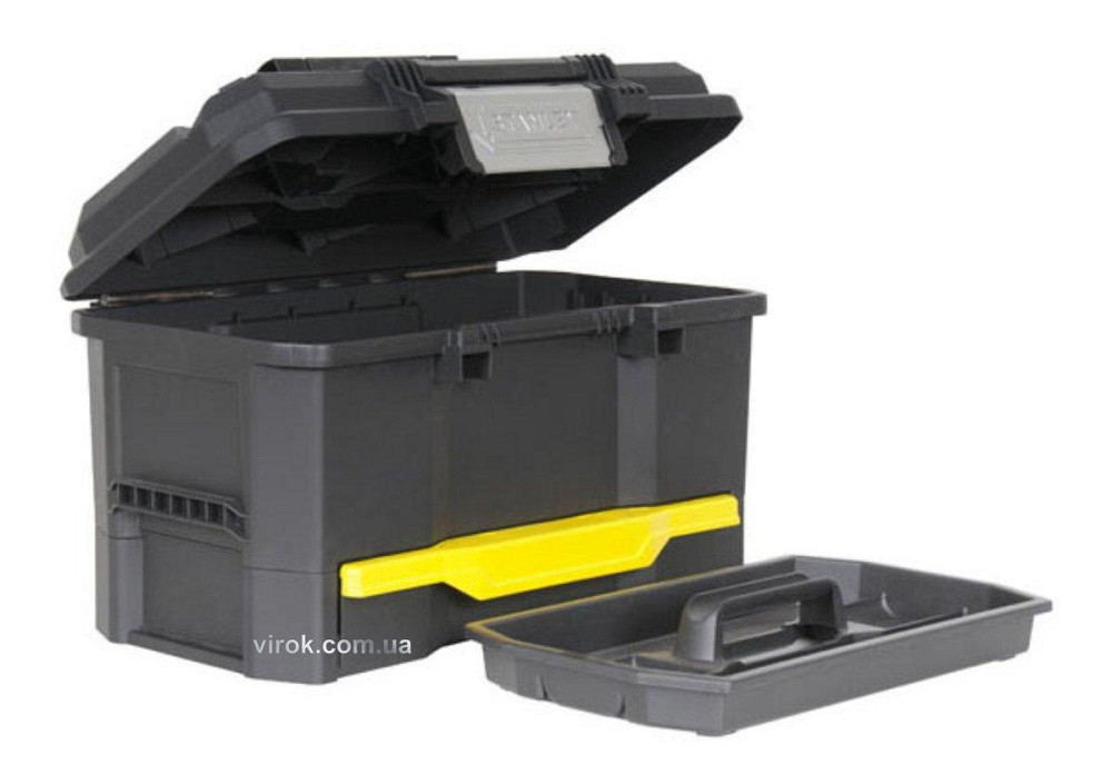 Ящик для інструменту STANLEY : 19", пластмасовий з висувною секцією Одеса - фото 1
