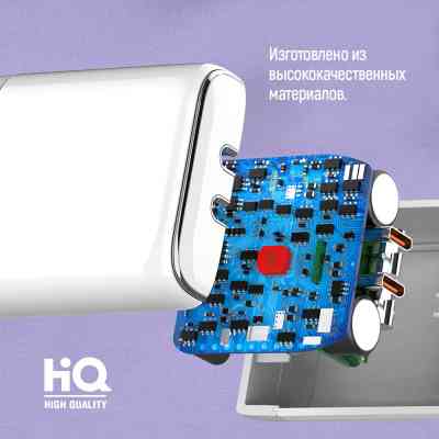 Зарядний пристрій ColorWay Power Delivery Port PPS USB (Type-C PD + Type-C PD) (40W) white (CW-CHS048PD-WT) Вінниця