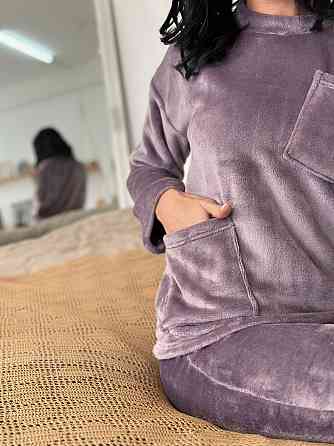 Махровый костюм с декоративными карманами Luci 46-48, Лиловый Киев