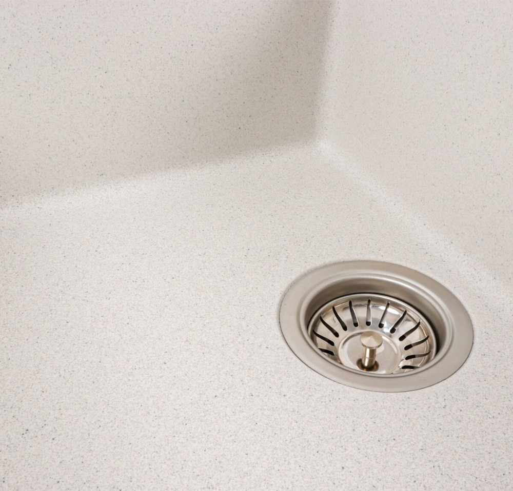 VALESO Комплект: Мийка LOTOS 6550 біла в крапку + Змішувач NS02A білий в крапку + Сифон 1041 Киев - изображение 4